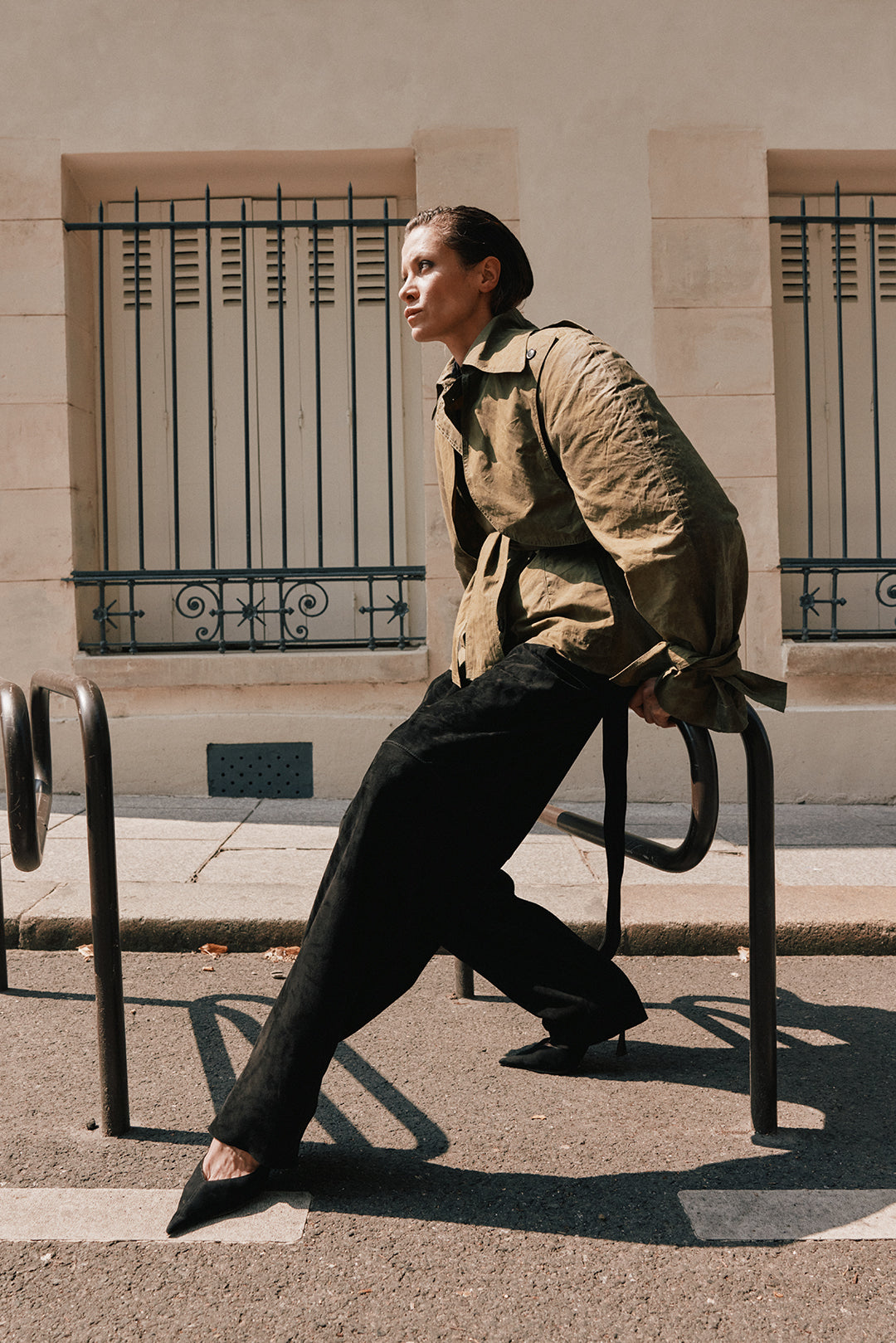 Khaki Cotton Waterproof Trench Coat