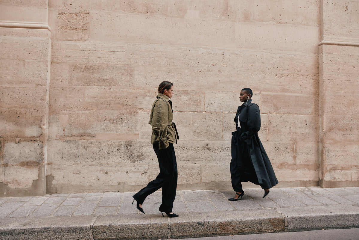 Khaki Cotton Waterproof Trench Coat
